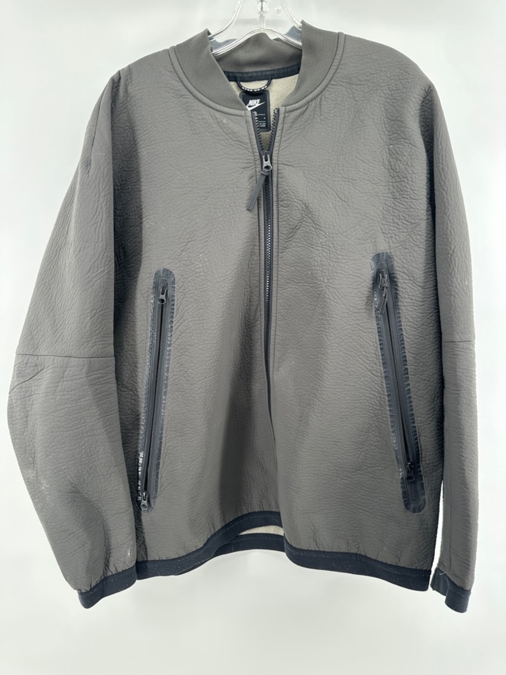 Nike Sportswear Tech Pack Woven Bomber Jacket Olive Green Men's sz Large